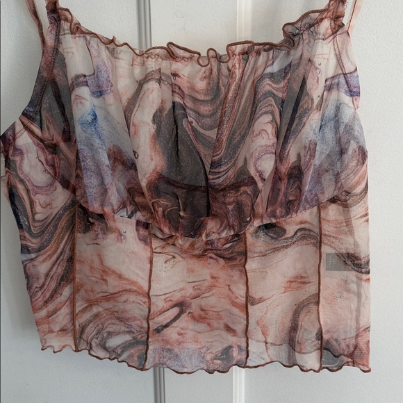 SHEIN Marble Print Camisole in Brown - Picture 3 of 7